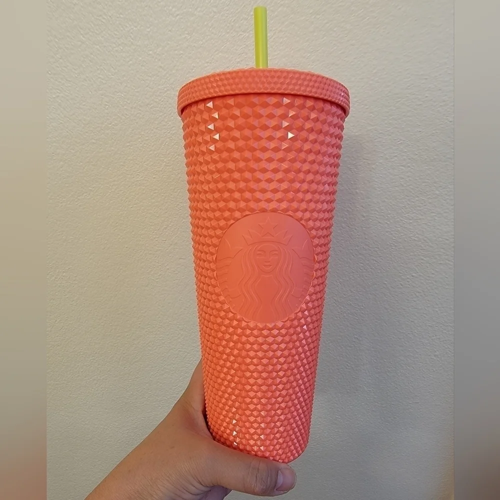 NWT Starbucks 2022 Dragonfruit Studded Venti Tumbler Cup
